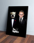 Lienzo personalizado para mascotas/humanos 'The Dogfathers'