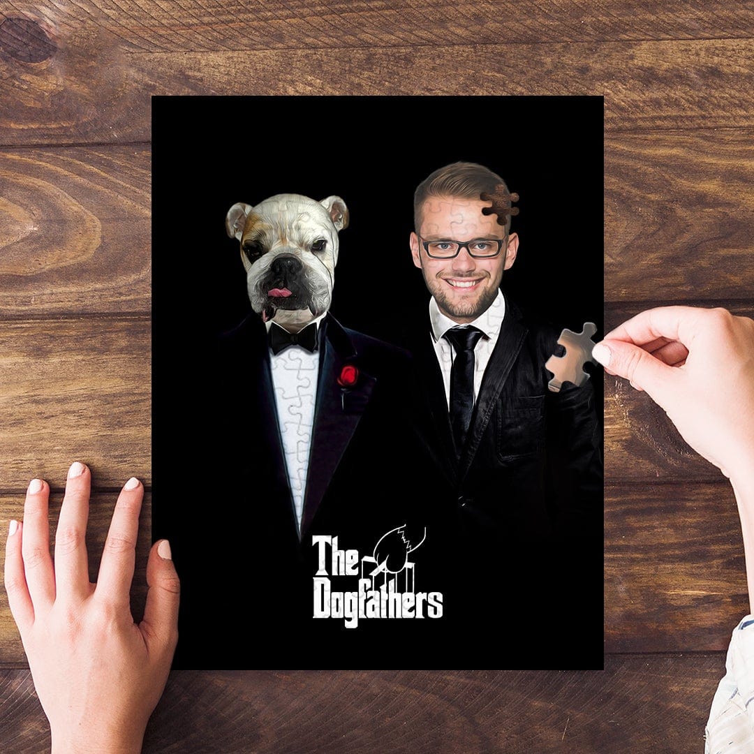 Rompecabezas personalizado de mascota/humano &#39;The Dogfathers&#39;