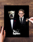 Rompecabezas personalizado de mascota/humano 'The Dogfathers'