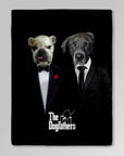 Manta personalizada para 2 mascotas 'The Dogfathers' 