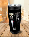 Vaso personalizado para 2 mascotas 'The Dogfathers'