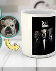 Taza personalizada con 3 mascotas 'The Dogfathers'