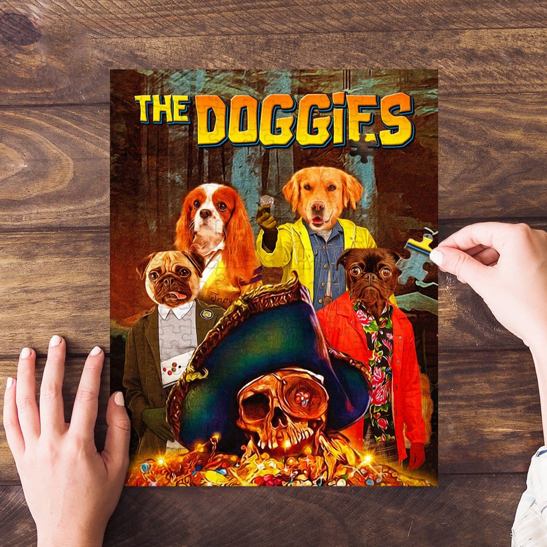 Puzzle personalizado de 4 mascotas &#39;The Doggies&#39;