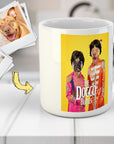 Taza personalizada con 2 mascotas 'The Doggo Beatles'