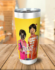 Vaso personalizado para 2 mascotas 'The Doggo Beatles'