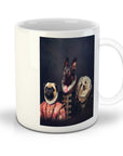 Taza personalizada con 3 mascotas 'La familia Duke'