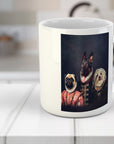 Taza personalizada con 3 mascotas 'La familia Duke'