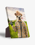 Lienzo personalizado para mascotas 'The Farmer'