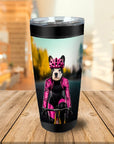 Vaso personalizado 'La ciclista femenina'