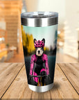 Vaso personalizado 'La ciclista femenina'