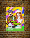 Póster personalizado para 2 mascotas 'The Fresh Pooch'