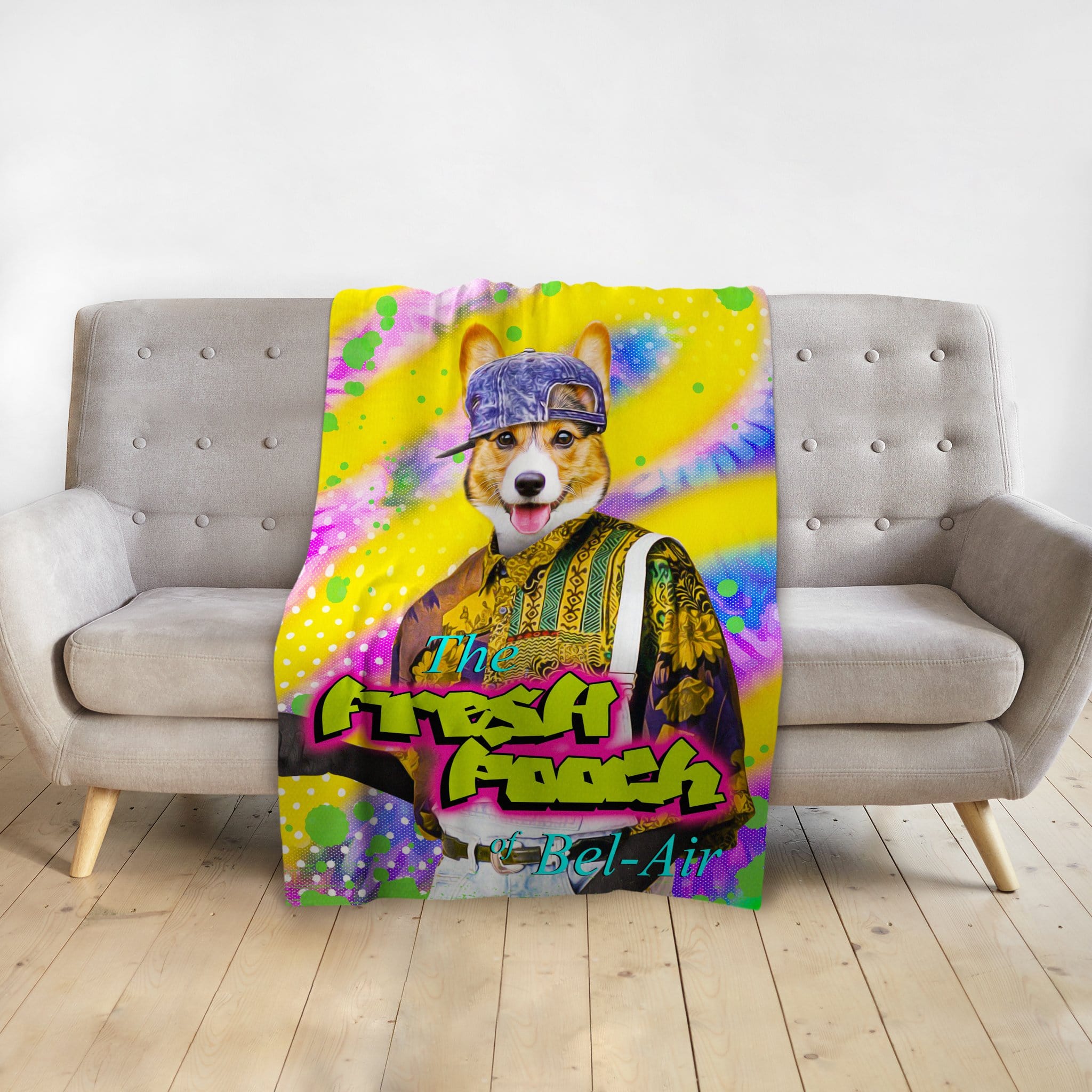 Manta personalizada para mascotas &#39;The Fresh Pooch&#39;