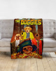 Manta personalizada para 3 mascotas 'The Doggies'