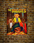 Póster personalizado de 3 mascotas 'The Doggies'