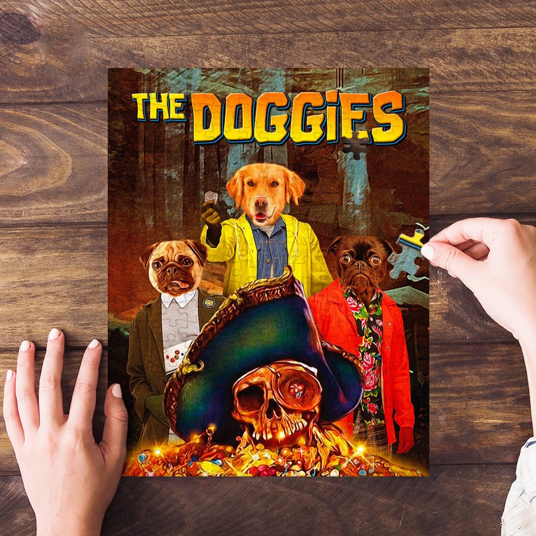 Puzzle personalizado de 3 mascotas &#39;The Doggies&#39;