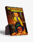 Lienzo de pie personalizado para mascotas 'The Doggies'