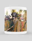 Taza personalizada con 3 mascotas 'Los Cazadores'