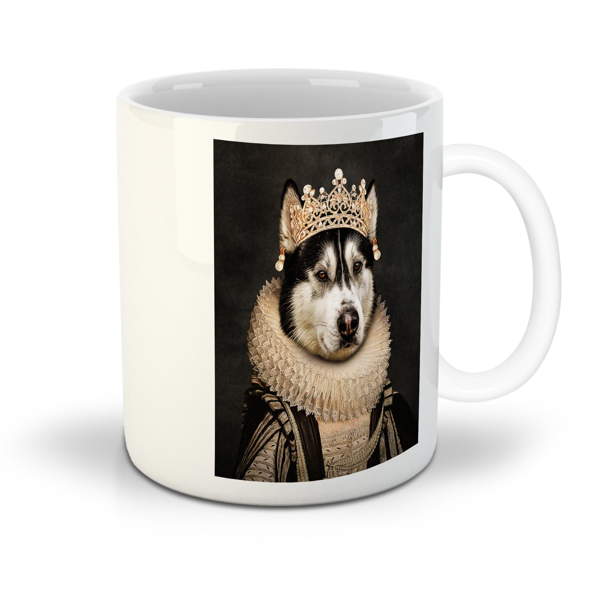 Taza Personalizada para Mascotas &#39;La Dama de las Perlas&#39;