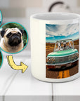 Taza personalizada con 3 mascotas 'The Lowrider'