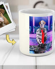 Taza personalizada para mascota 'El DJ masculino'