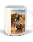 Taza personalizada para mascota 'El piloto de motocross'