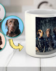 Taza personalizada con 3 mascotas 'The Navy Veterans'