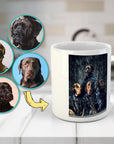 Taza personalizada para 4 mascotas 'The Navy Veterans'