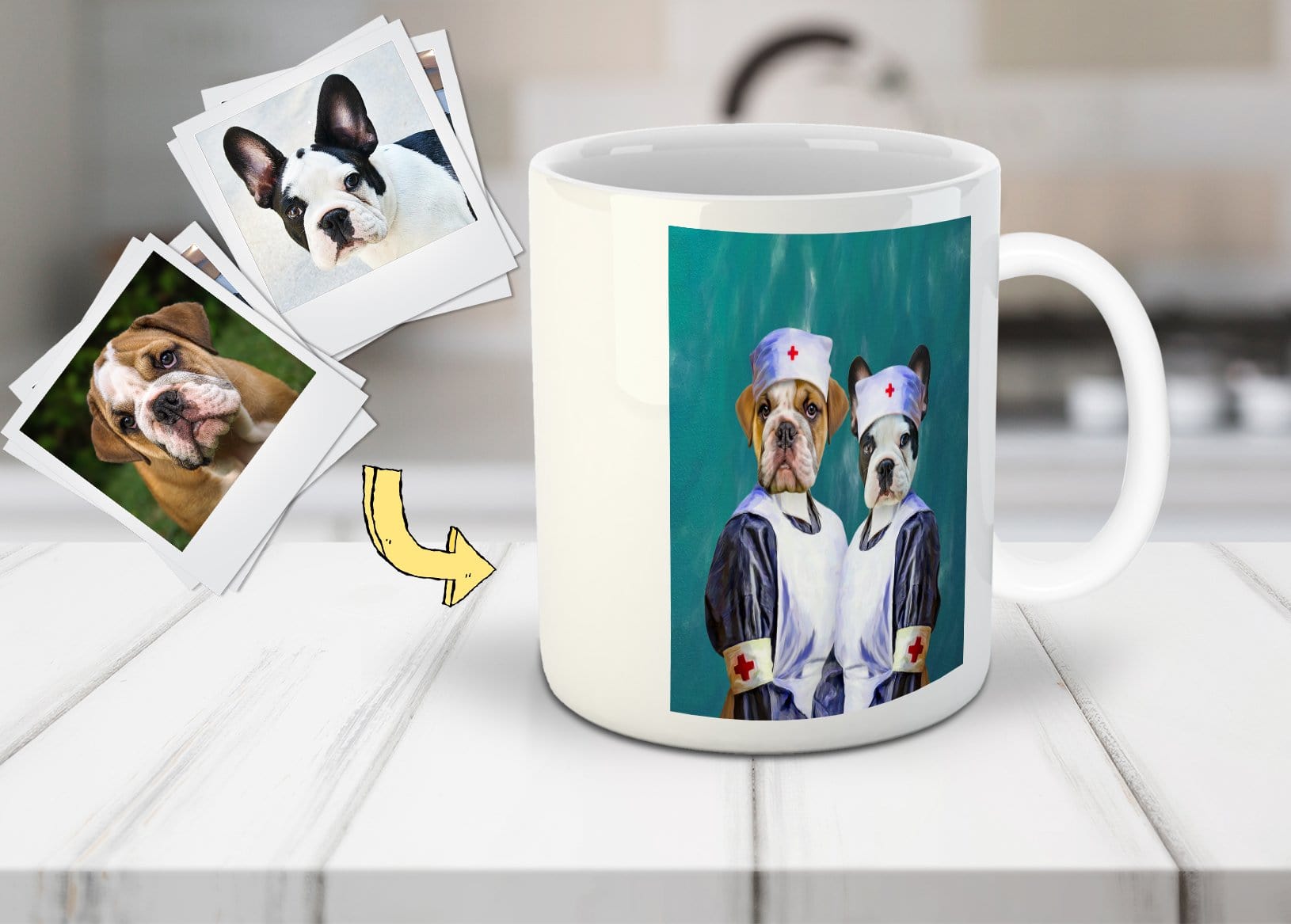 Taza Personalizada 2 Mascotas &#39;Las Enfermeras&#39;