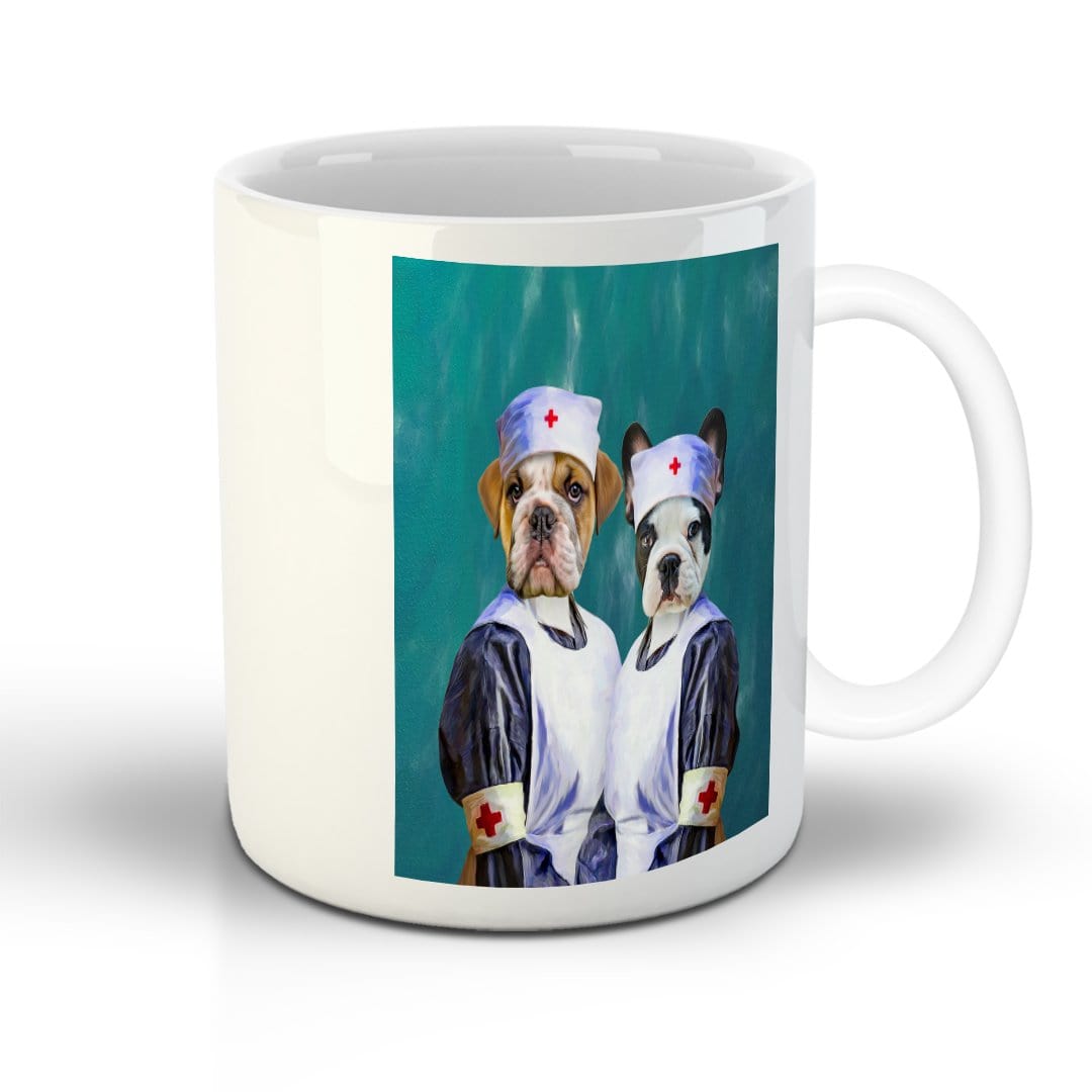 Taza Personalizada 2 Mascotas &#39;Las Enfermeras&#39;