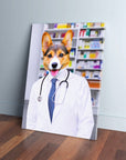 Lienzo personalizado para mascotas 'El Farmacéutico'