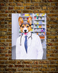 Póster personalizado para mascotas 'El farmacéutico'