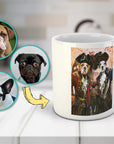 Taza personalizada con 3 mascotas 'Los Piratas'