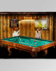 Manta personalizada para 2 mascotas 'The Pool Players'