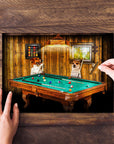 Puzzle personalizado de 2 mascotas 'The Pool Players'