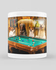 Taza personalizada con 4 mascotas 'The Pool Players'