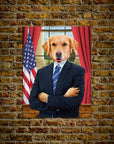 Póster personalizado para mascotas 'El Presidente'