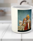 Taza personalizada con 3 mascotas 'La Familia Real'