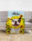 Manta personalizada para mascotas 'El Girasol' 