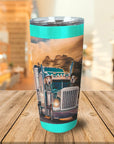 Vaso personalizado para 2 mascotas 'The Truckers'