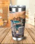 Vaso personalizado para 2 mascotas 'The Truckers'