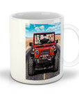 Taza personalizada para 2 mascotas 'The Yeep Cruisers'