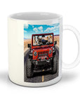 Taza personalizada con 3 mascotas 'The Yeep Cruisers'