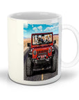 Taza personalizada para 4 mascotas 'The Yeep Cruisers'