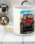 Taza personalizada para 4 mascotas 'The Yeep Cruisers'