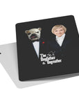 'The Dogfather &amp; Dogmother' Naipes personalizados para 2 mascotas