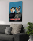 Lienzo personalizado para 2 mascotas 'Trailer Park Dogs 1'