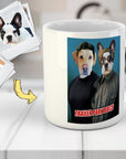 Taza personalizada con 2 mascotas 'Trailer Park Dogs 1'