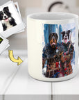 Taza personalizada con 2 mascotas 'Los guerreros vikingos'