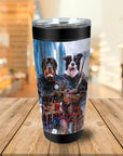 Vaso personalizado para 2 mascotas 'Los guerreros vikingos'