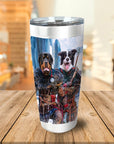 Vaso personalizado para 2 mascotas 'Los guerreros vikingos'